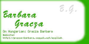 barbara gracza business card